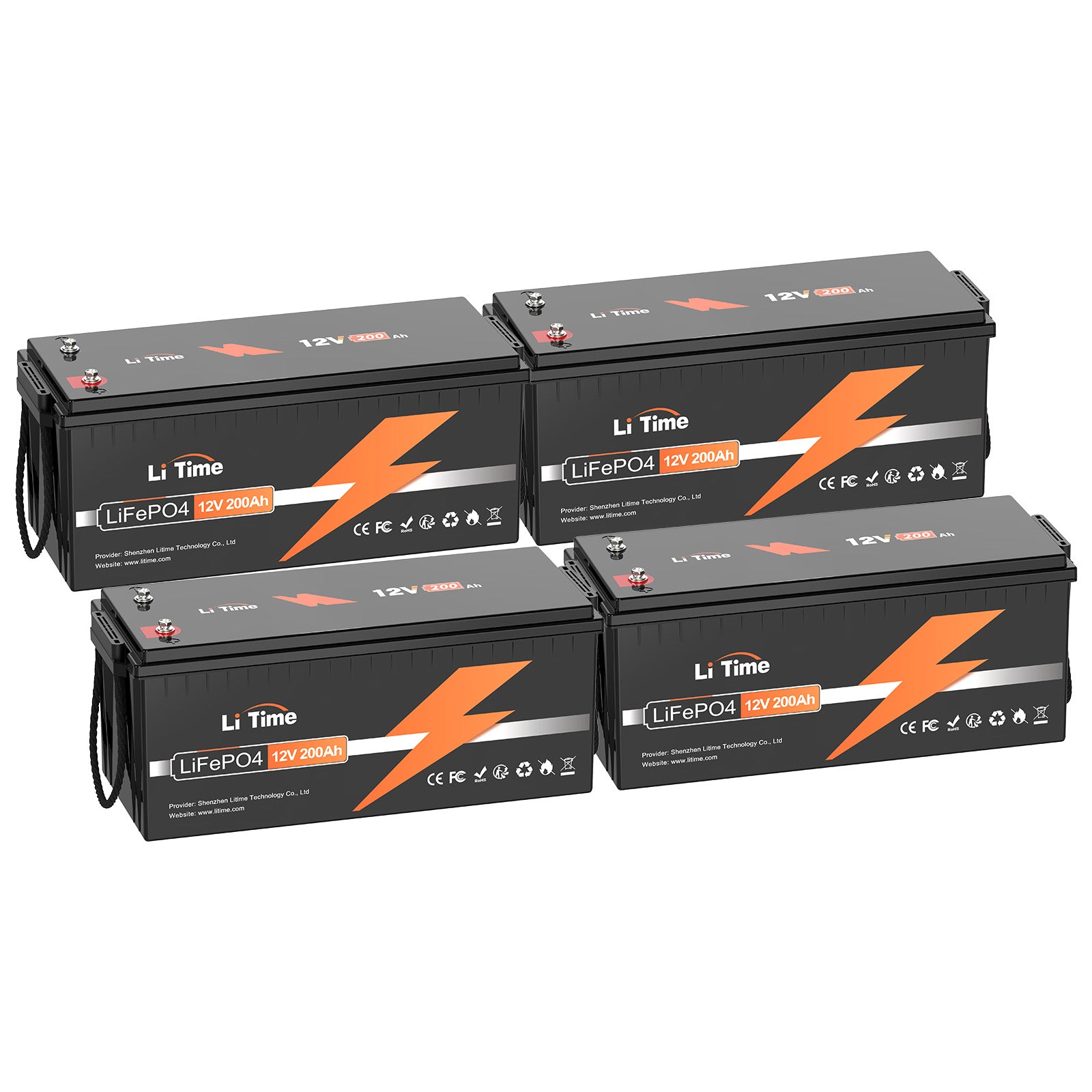 a 4-pack of litime 12v 00ah lithium ion battery