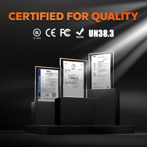 12v 50ah have Certificate authentication