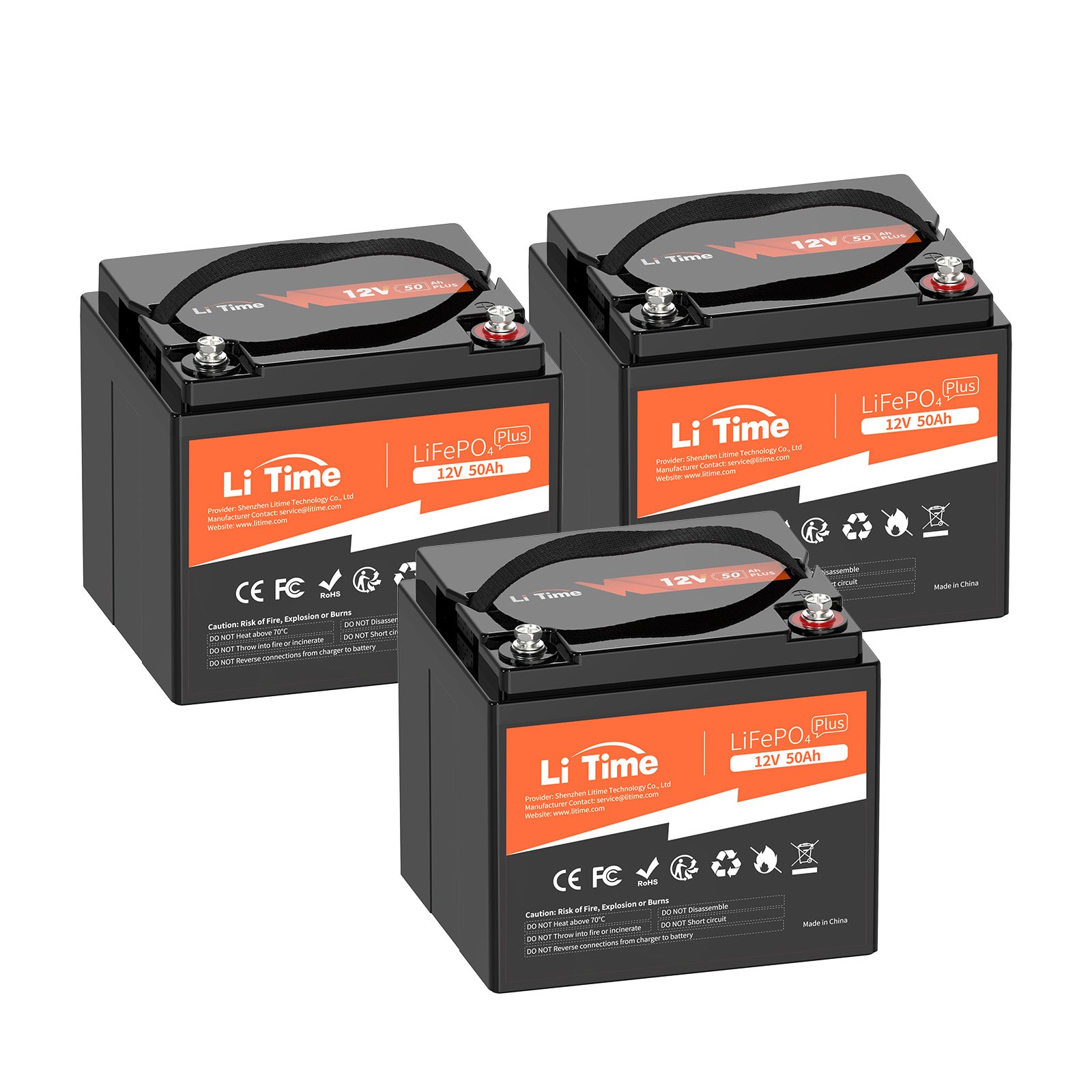 LiTime 12V 50Ah LiFePO4 Lithium Battery pack 3