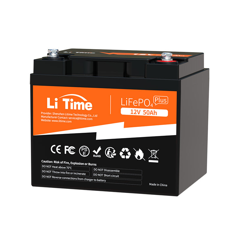 thumbnail image 2 of 12V 50Ah Lithium LiFePO4 Battery With Charger – Built-in 50A BMS, For RV, Solar, Camping 2 of 5
